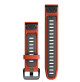 QuickFit 20 Watch Bands Flame Red/Graphite Silicone - 010-13279-04 - Garmin